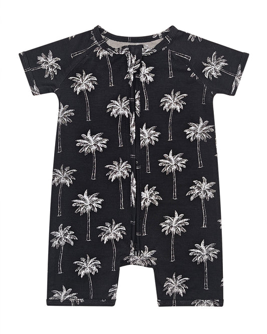 black palm bamboo pajamas // SHORTIE