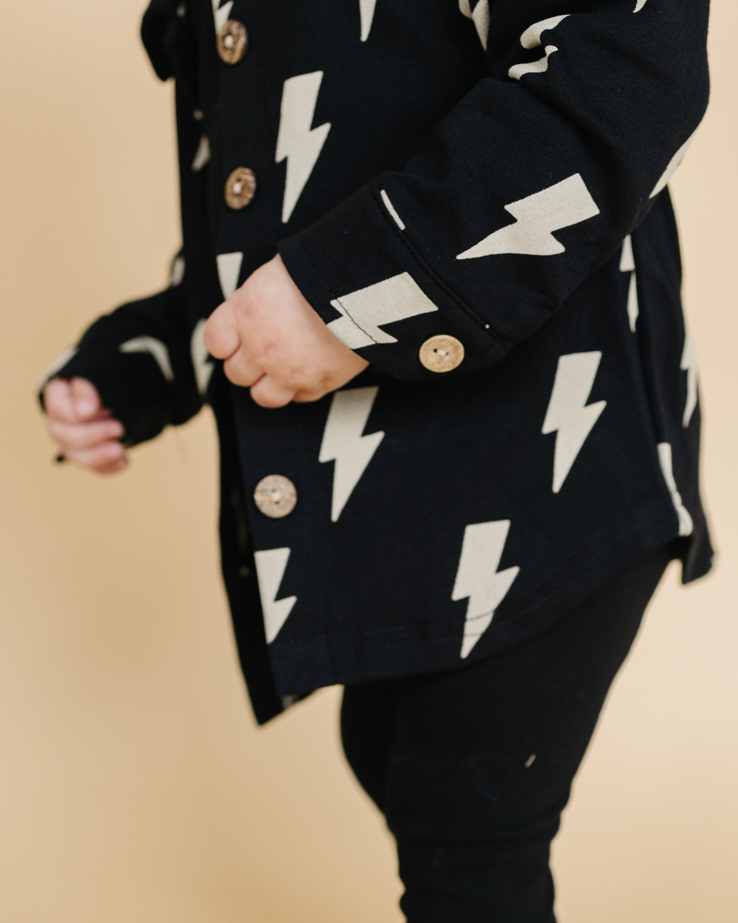 shacket // black bolts (available in extended sizing up to 8/9)