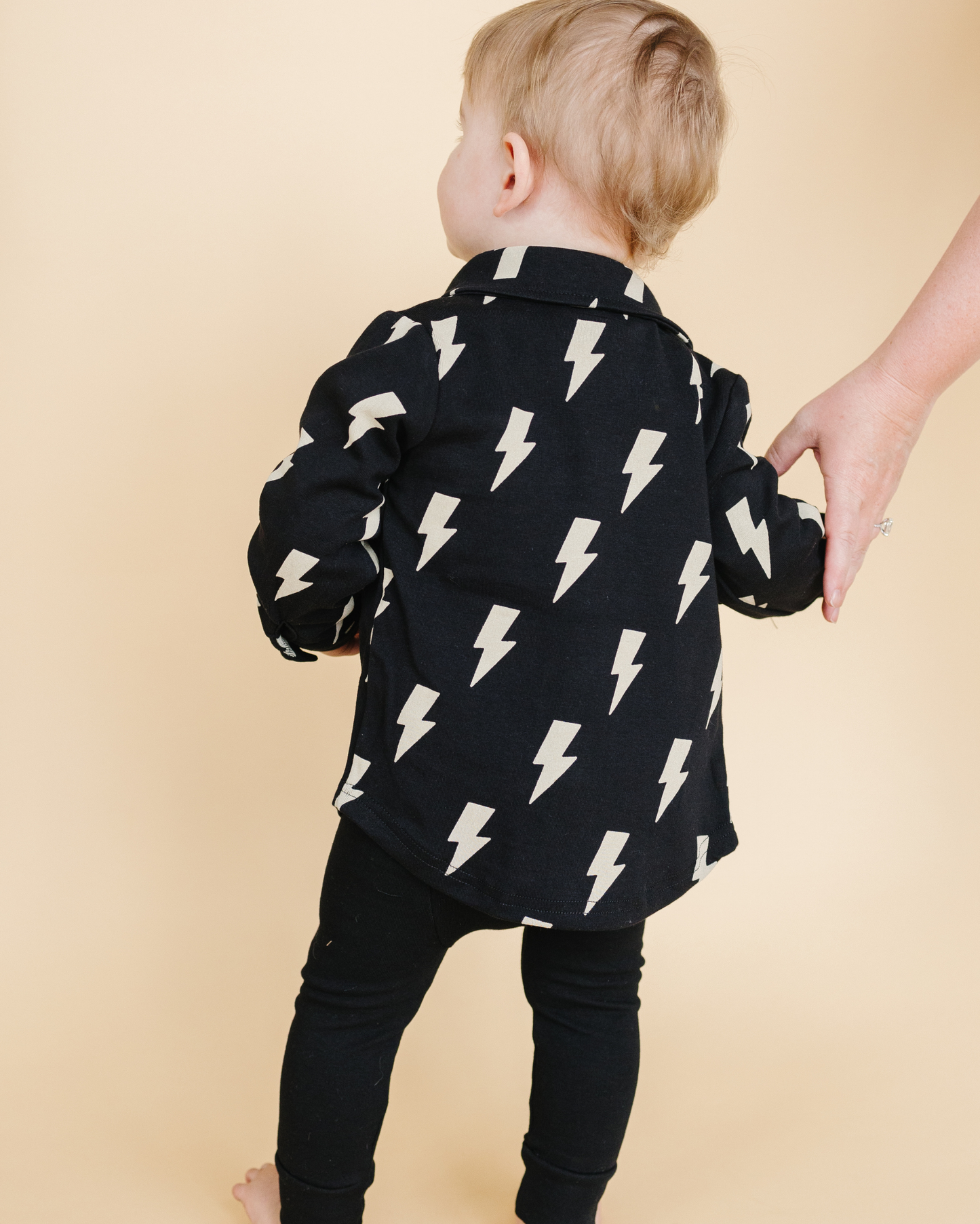 shacket // black bolts (available in extended sizing up to 8/9)