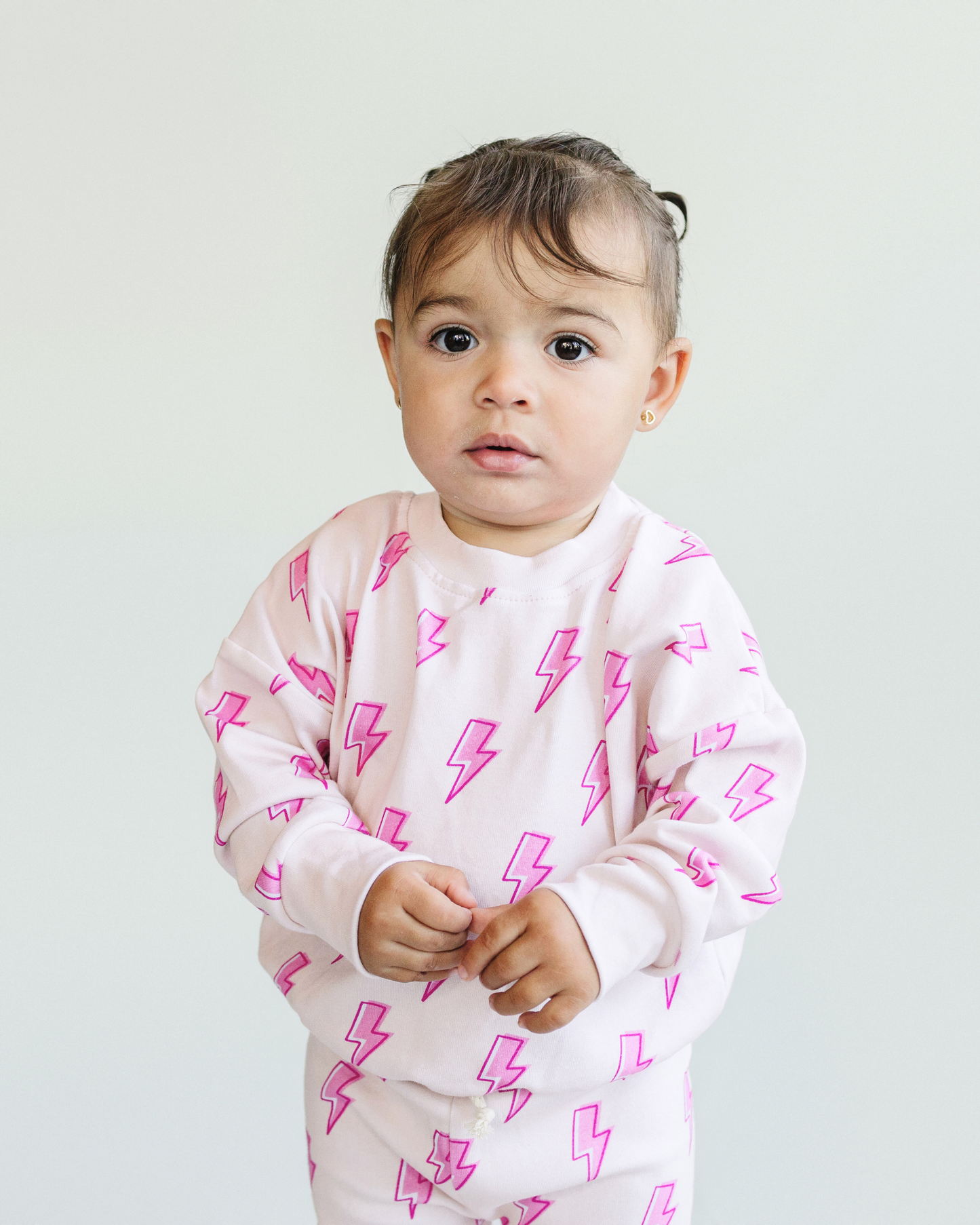 jogger set // pink bolts (*available in extended sizing up to 8/9*)