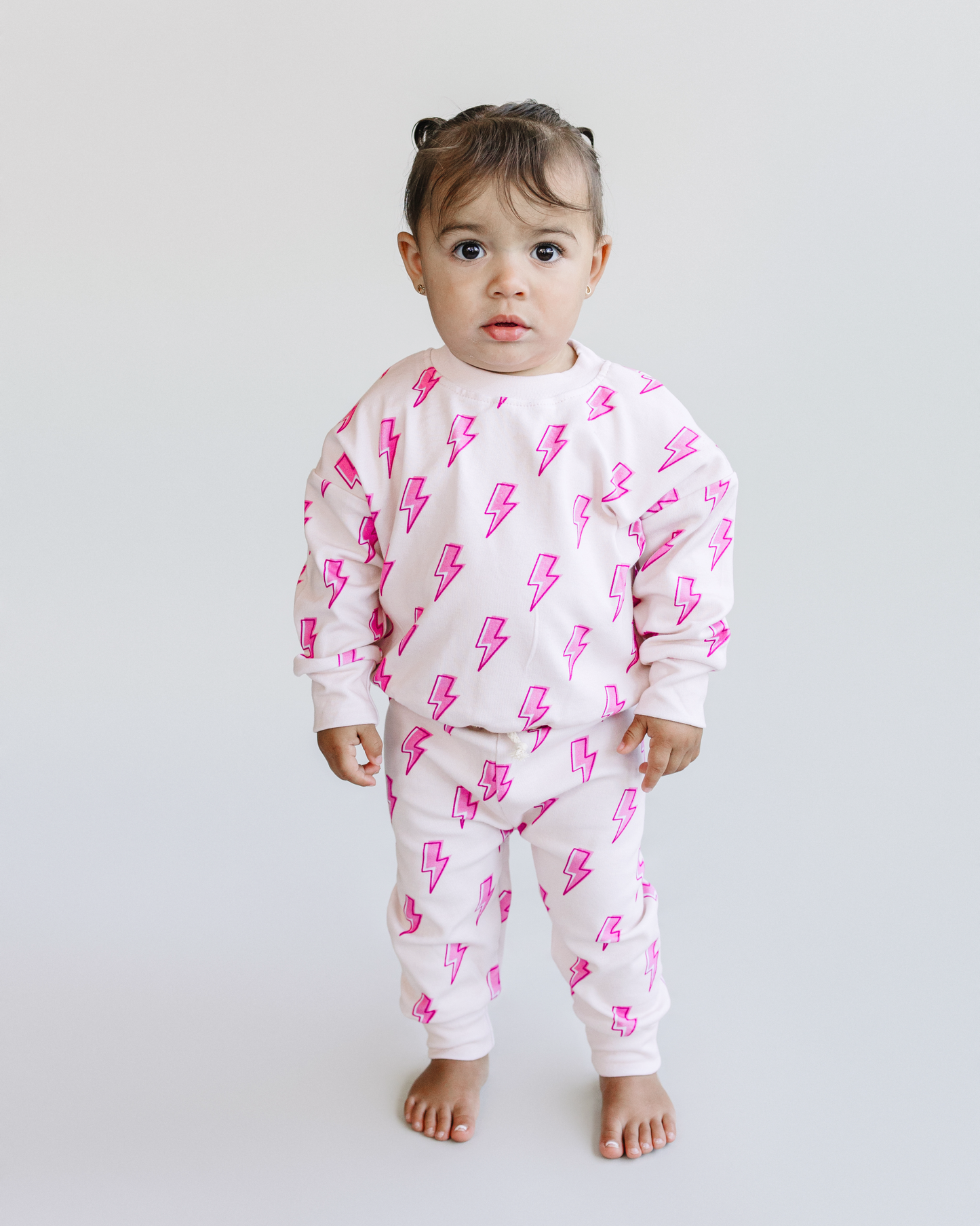 jogger set // pink bolts (*available in extended sizing up to 8/9*)