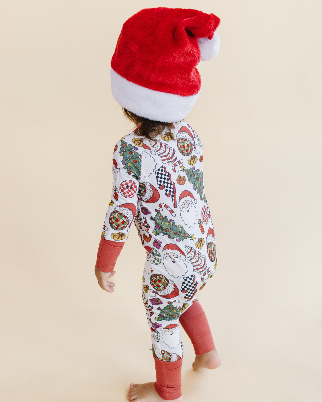 retro christmas bamboo pajamas // ZIPPY