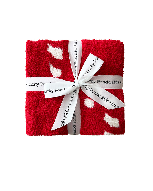 buttery soft blanket // candy cane