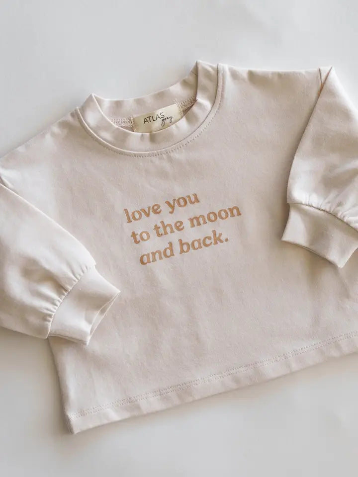 love you to the moon and back // organic ultra-soft tee