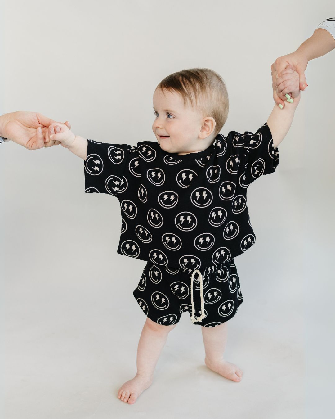 shorts set // electric smiley (available in EXTENDED SIZING!)
