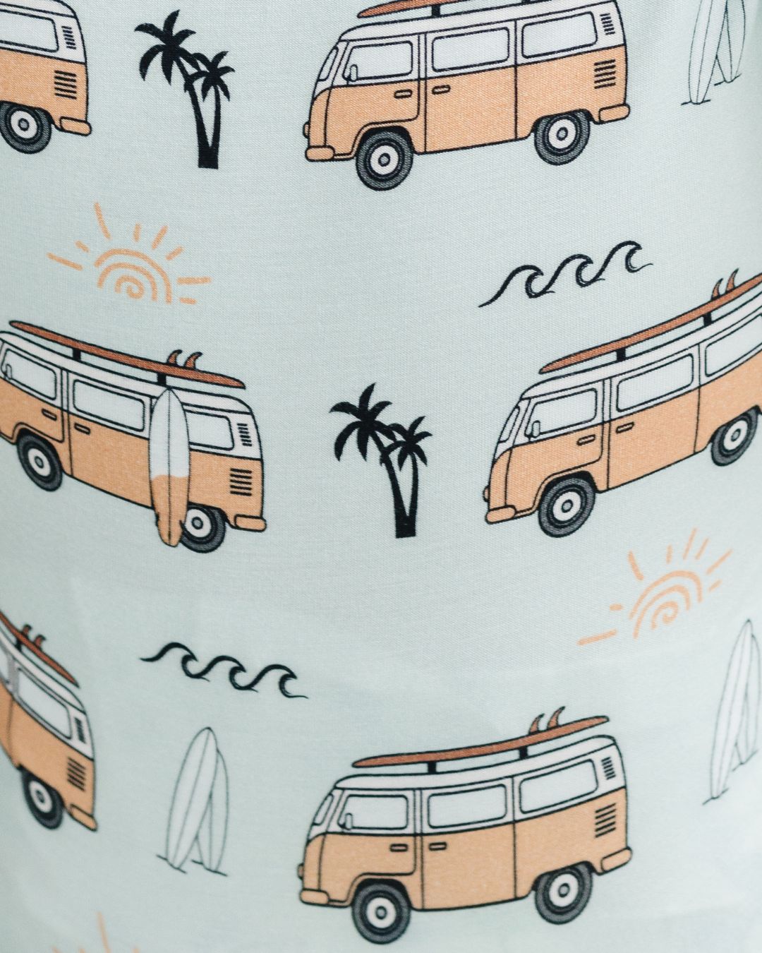 retro beach bamboo pajamas // SHORTIE