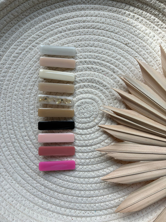 SINGLE CUSTOMIZABLE alligator hair clips // large