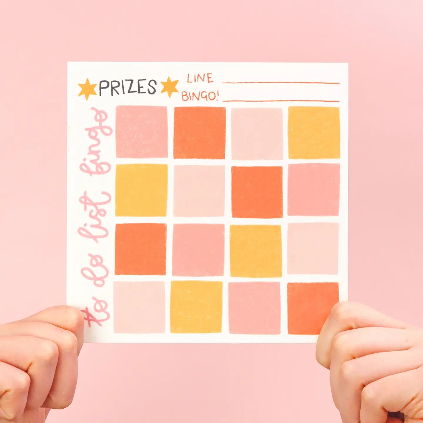 to-do list bingo square notepad