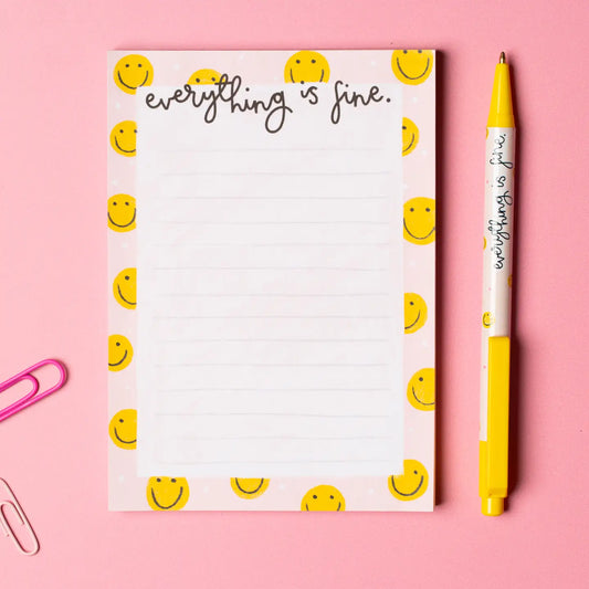 everything is fine notepad