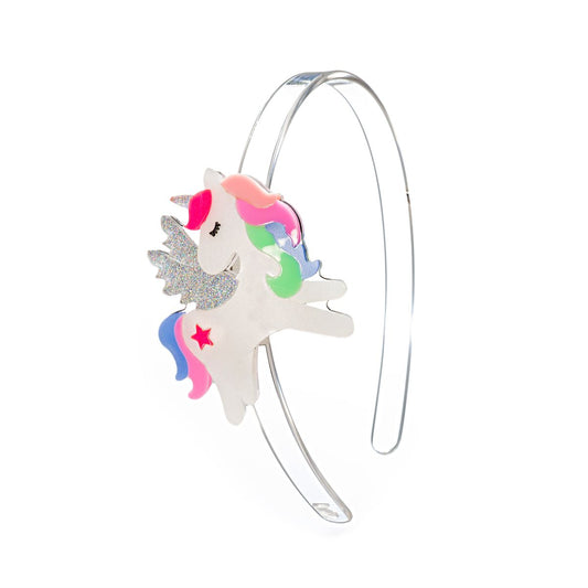 sparkly unicorn acrylic headband