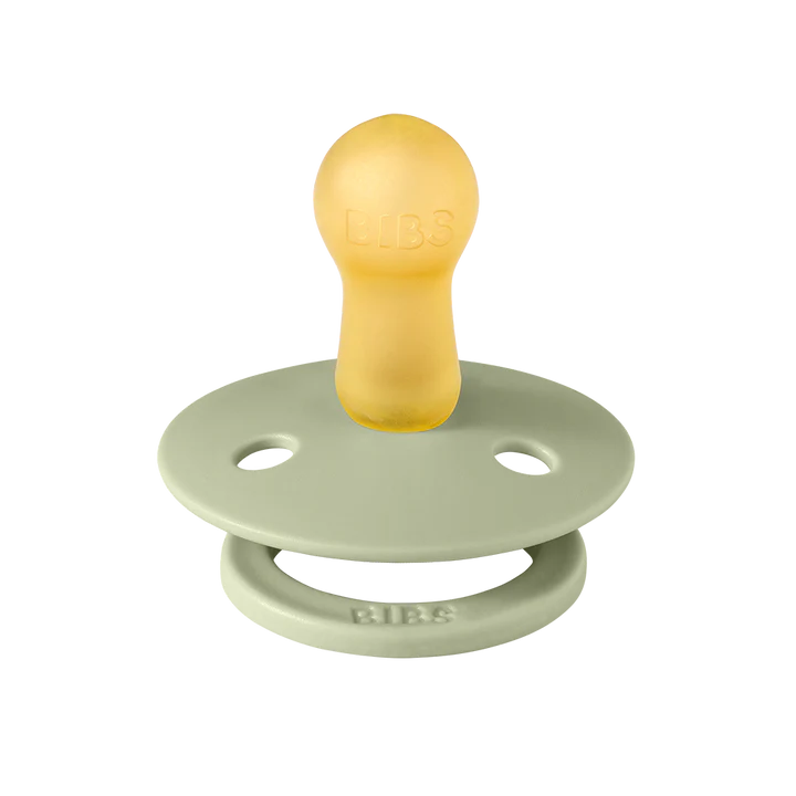 BIBS colour TWO PACK // round natural rubber latex nipple // sage + hunter green