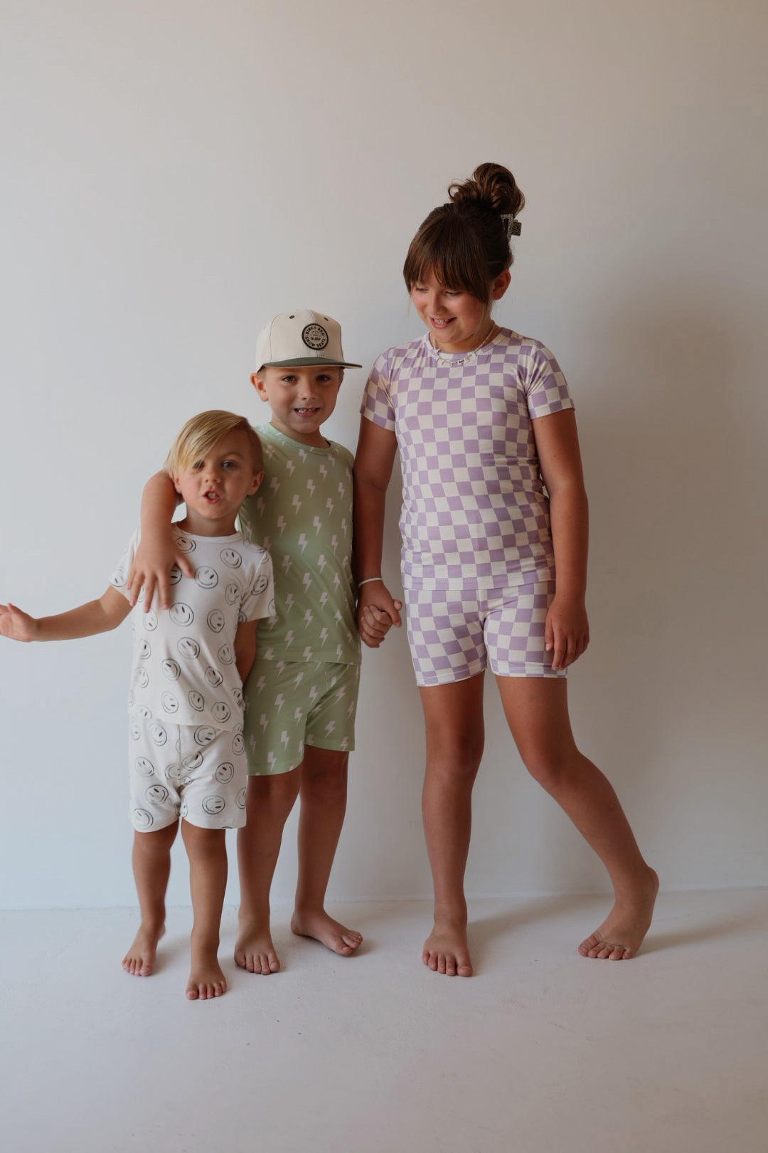 grape soda bamboo pajamas // SHORTS SET (mama + me)