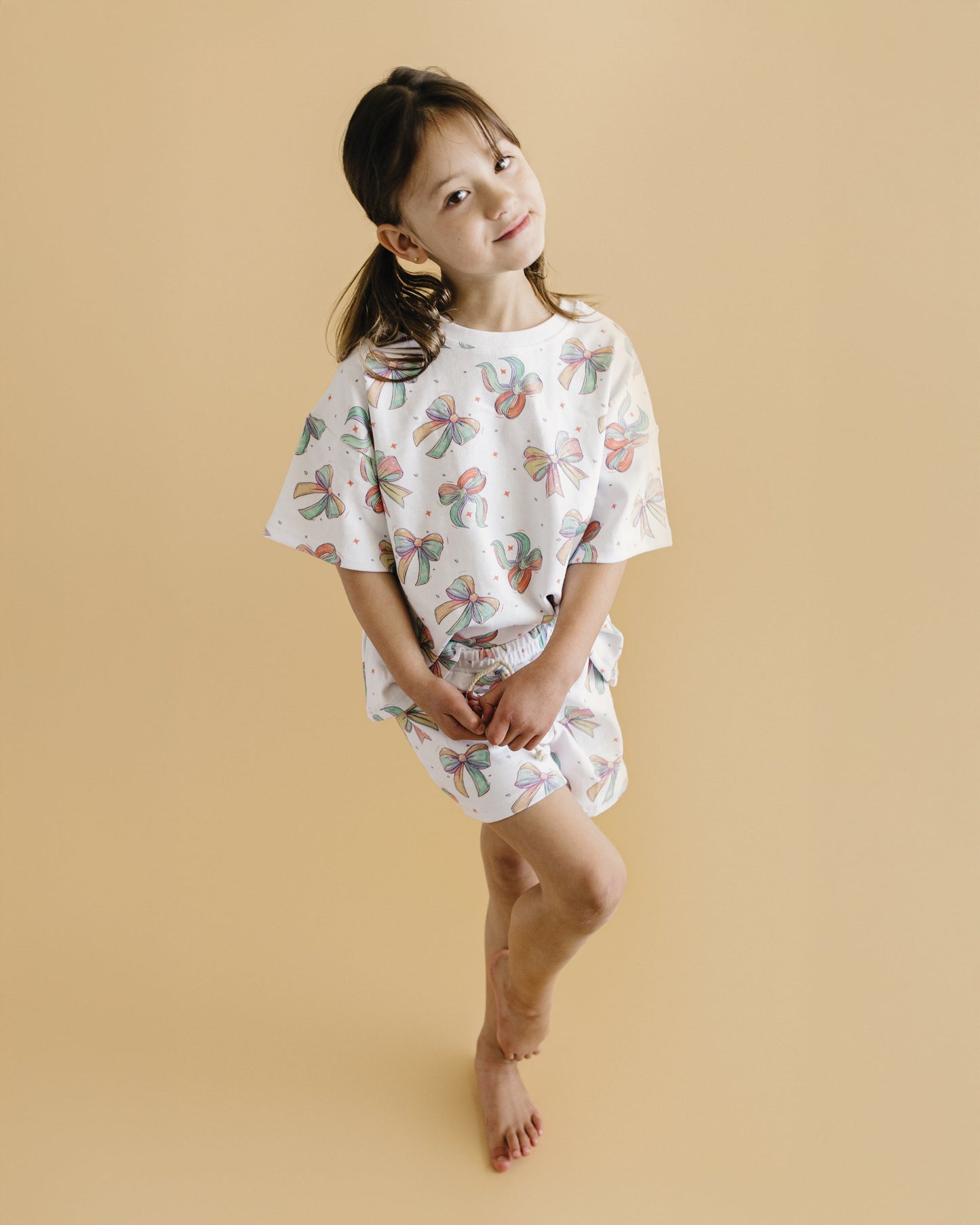 shorts set // happy bows (sizing up to 8/9)