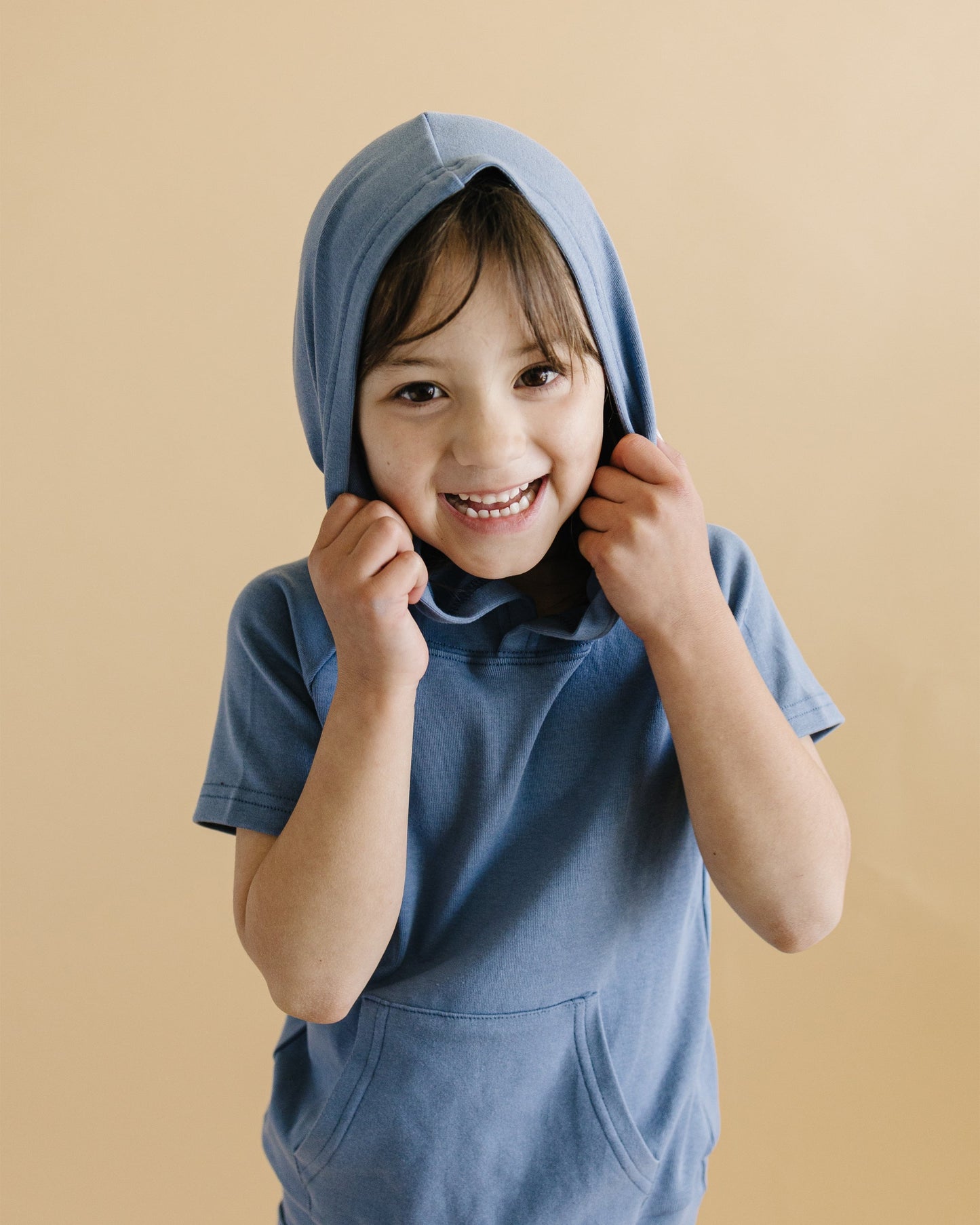 cargo shorts set // blue (sizing up to 8/9y)