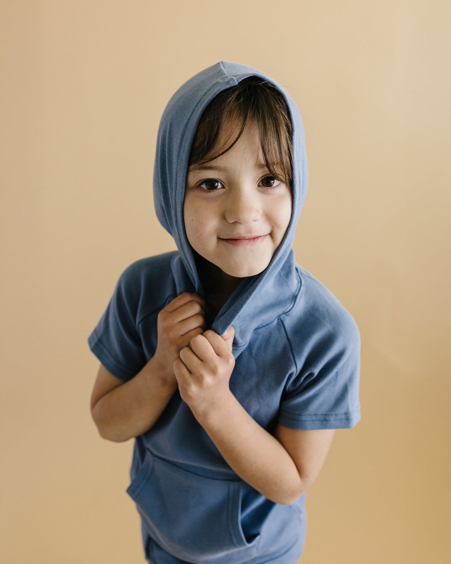 cargo shorts set // blue (sizing up to 8/9y)