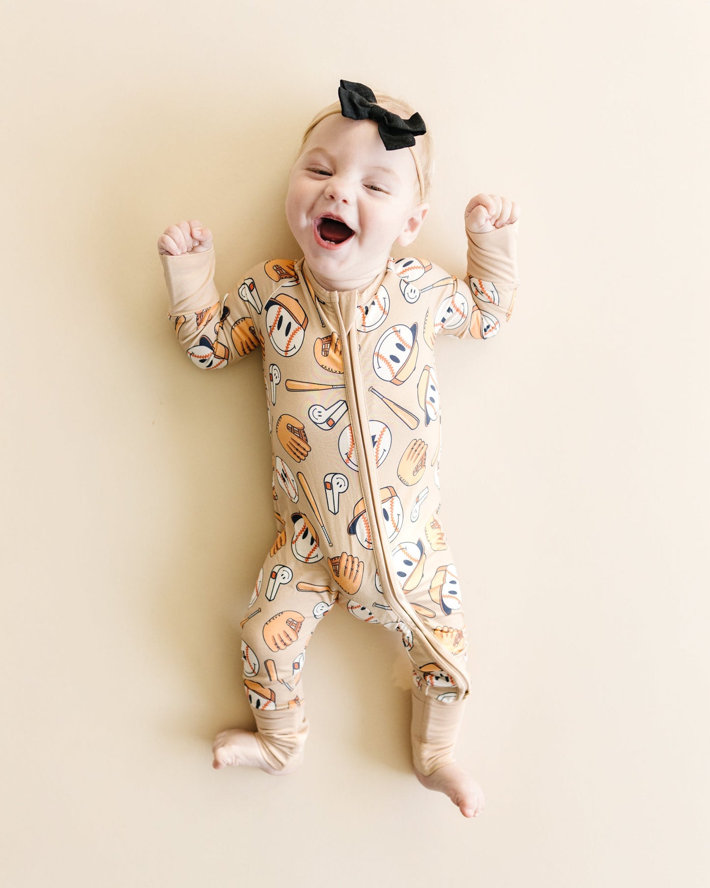 baseball bamboo pajamas // ZIPPY