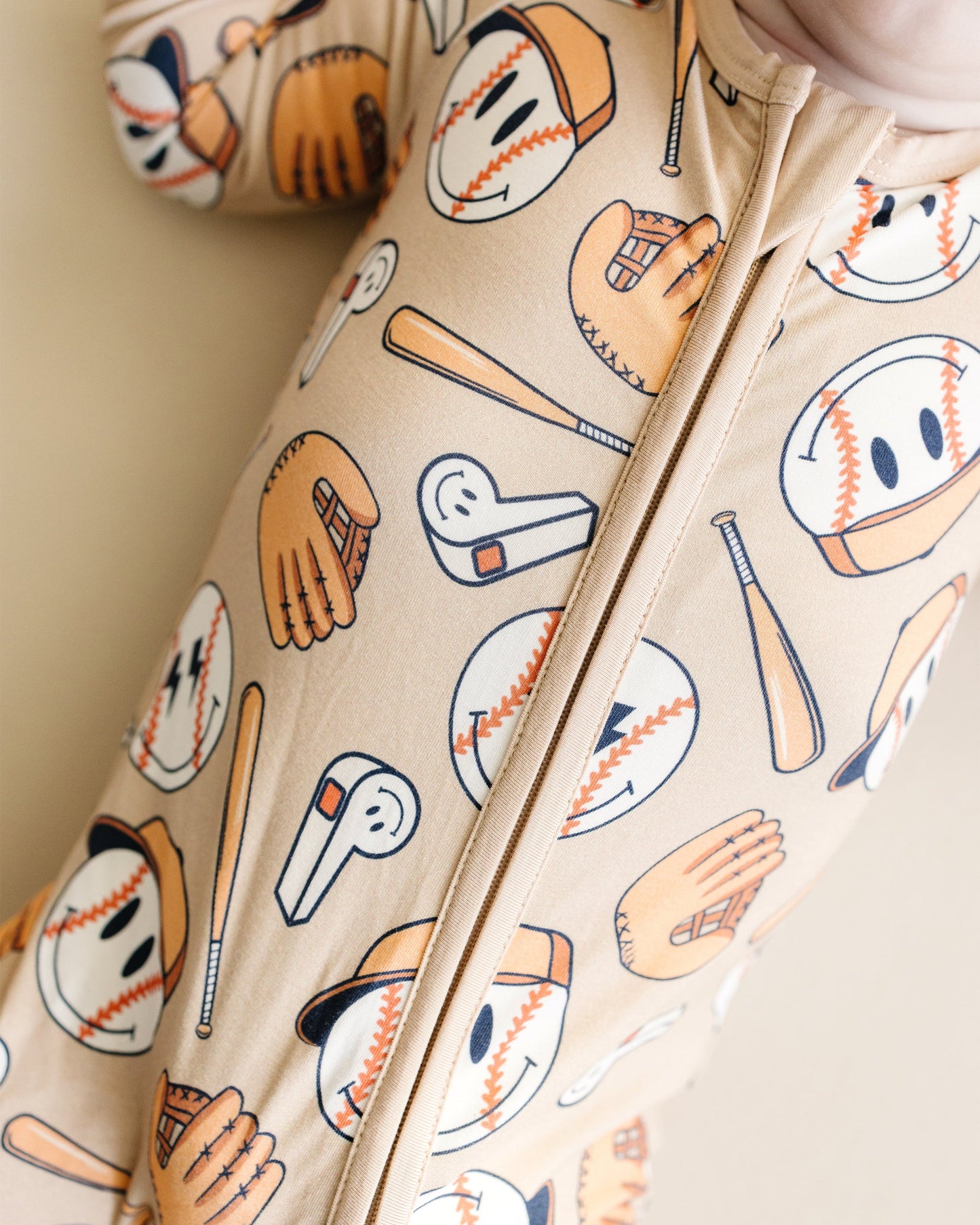 baseball bamboo pajamas // ZIPPY