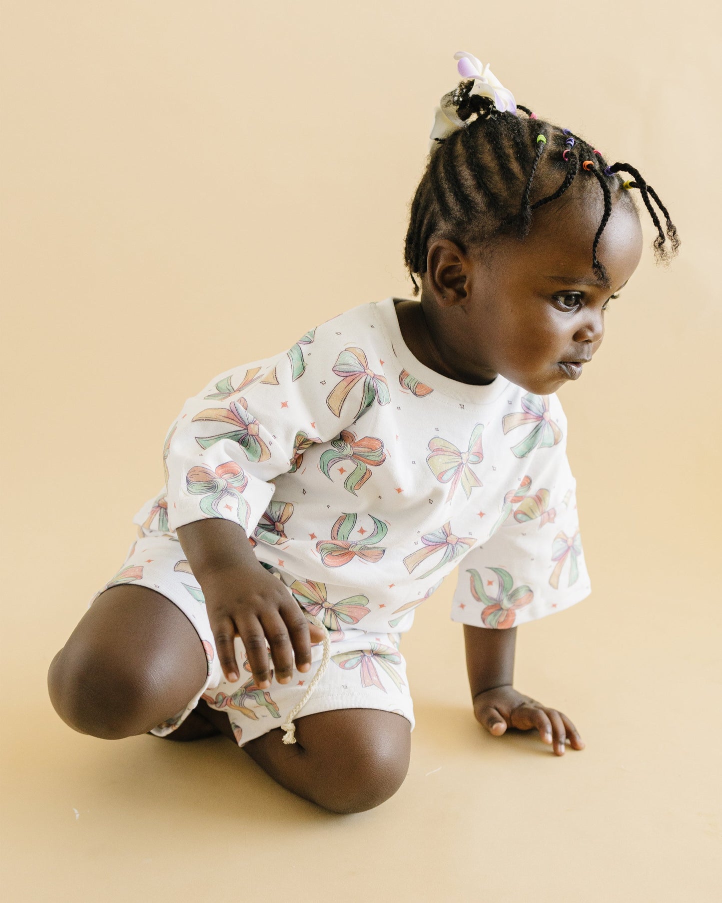 shorts set // happy bows (sizing up to 8/9)