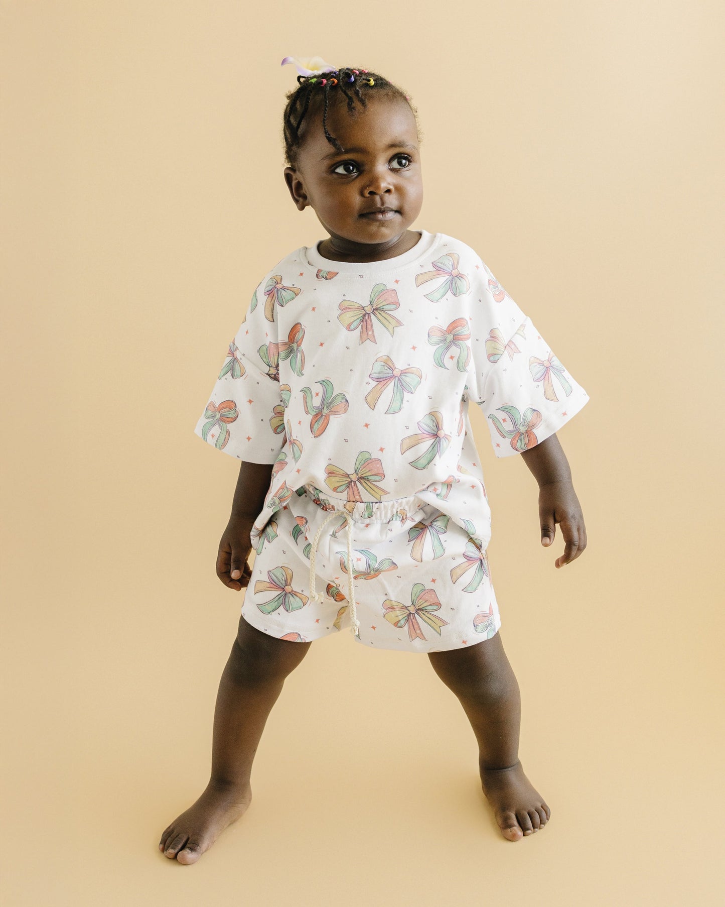 shorts set // happy bows (sizing up to 8/9)