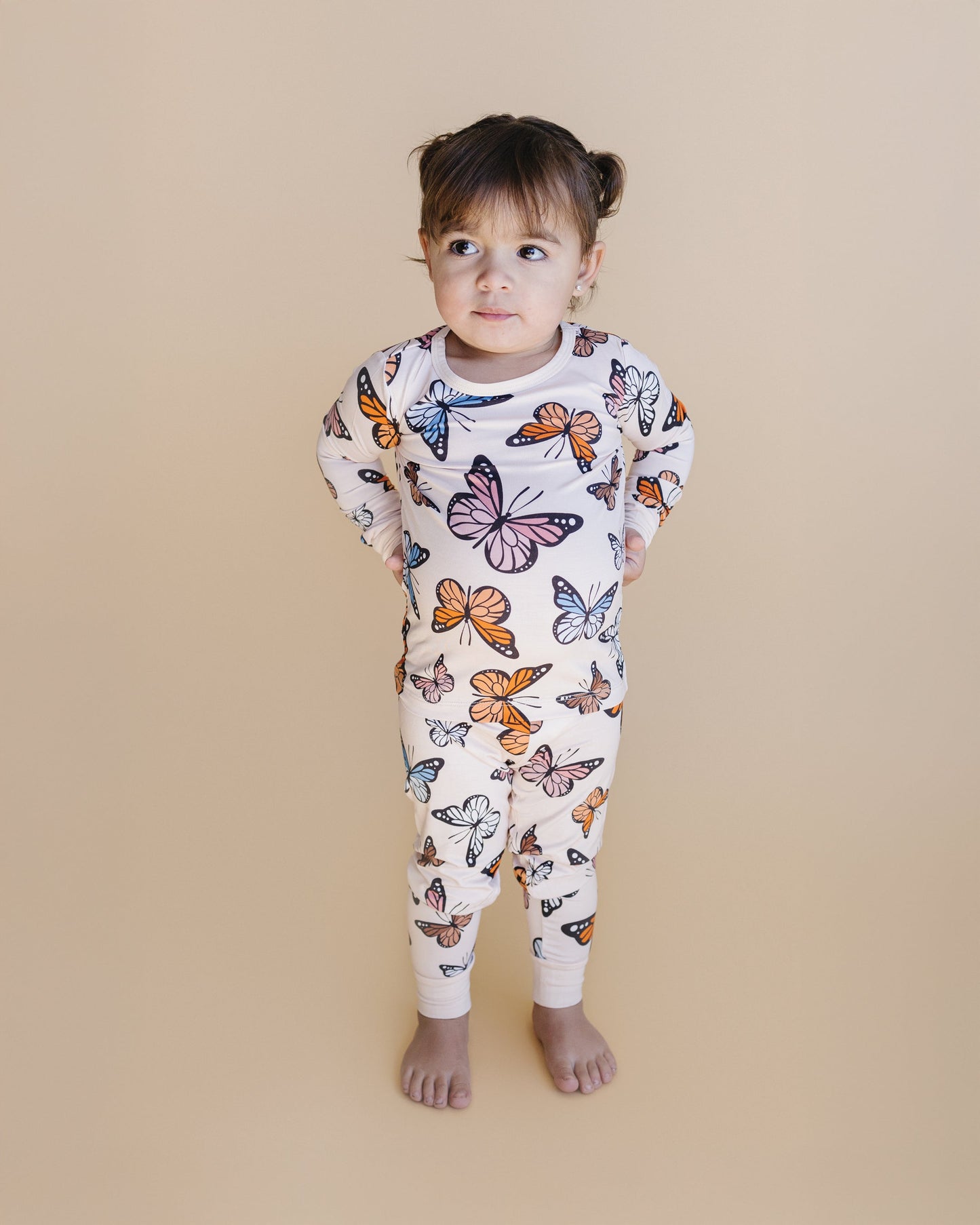 butterflies bamboo pajamas // LONG-SLEEVE TWO-PIECE SET