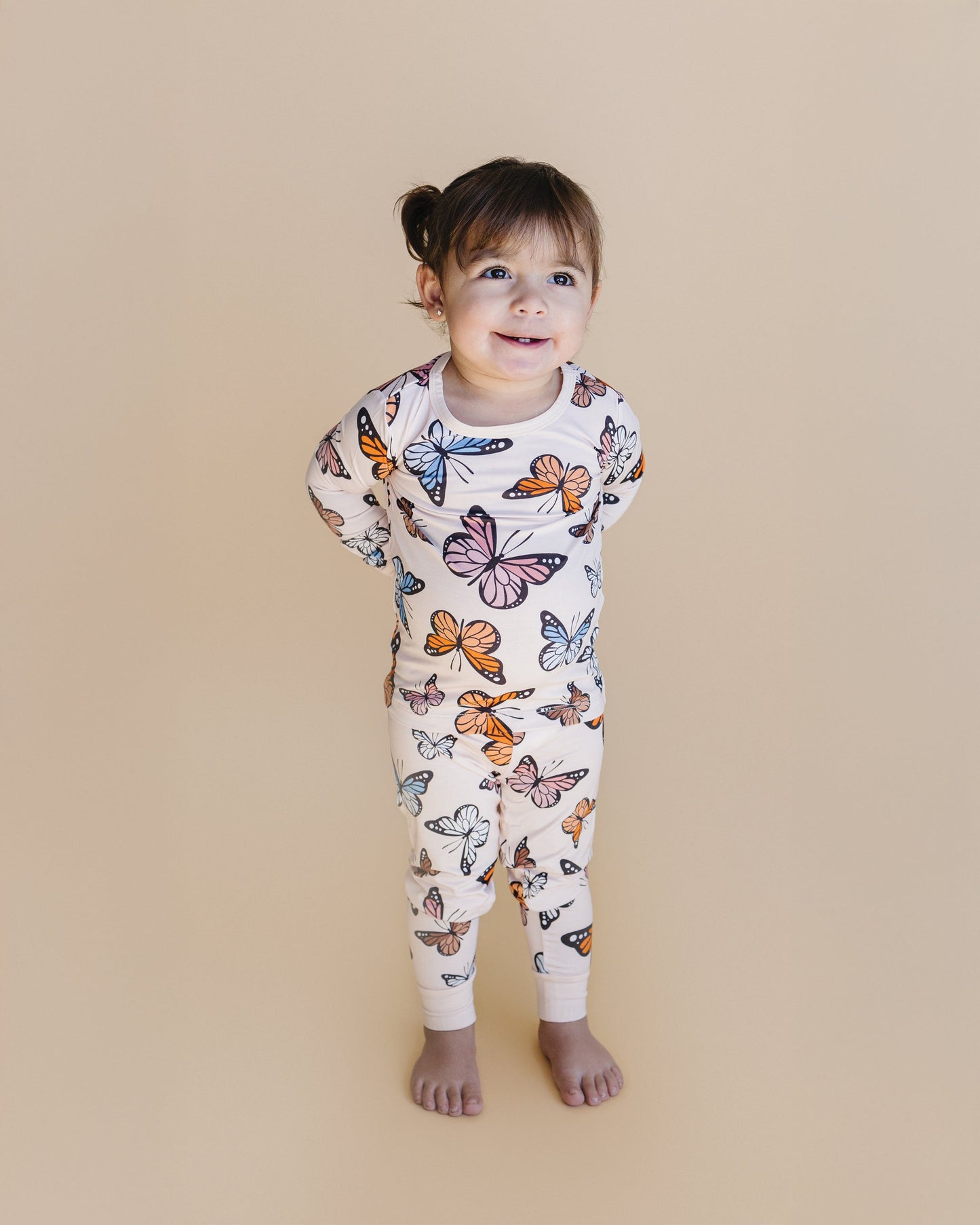 butterflies bamboo pajamas // LONG-SLEEVE TWO-PIECE SET
