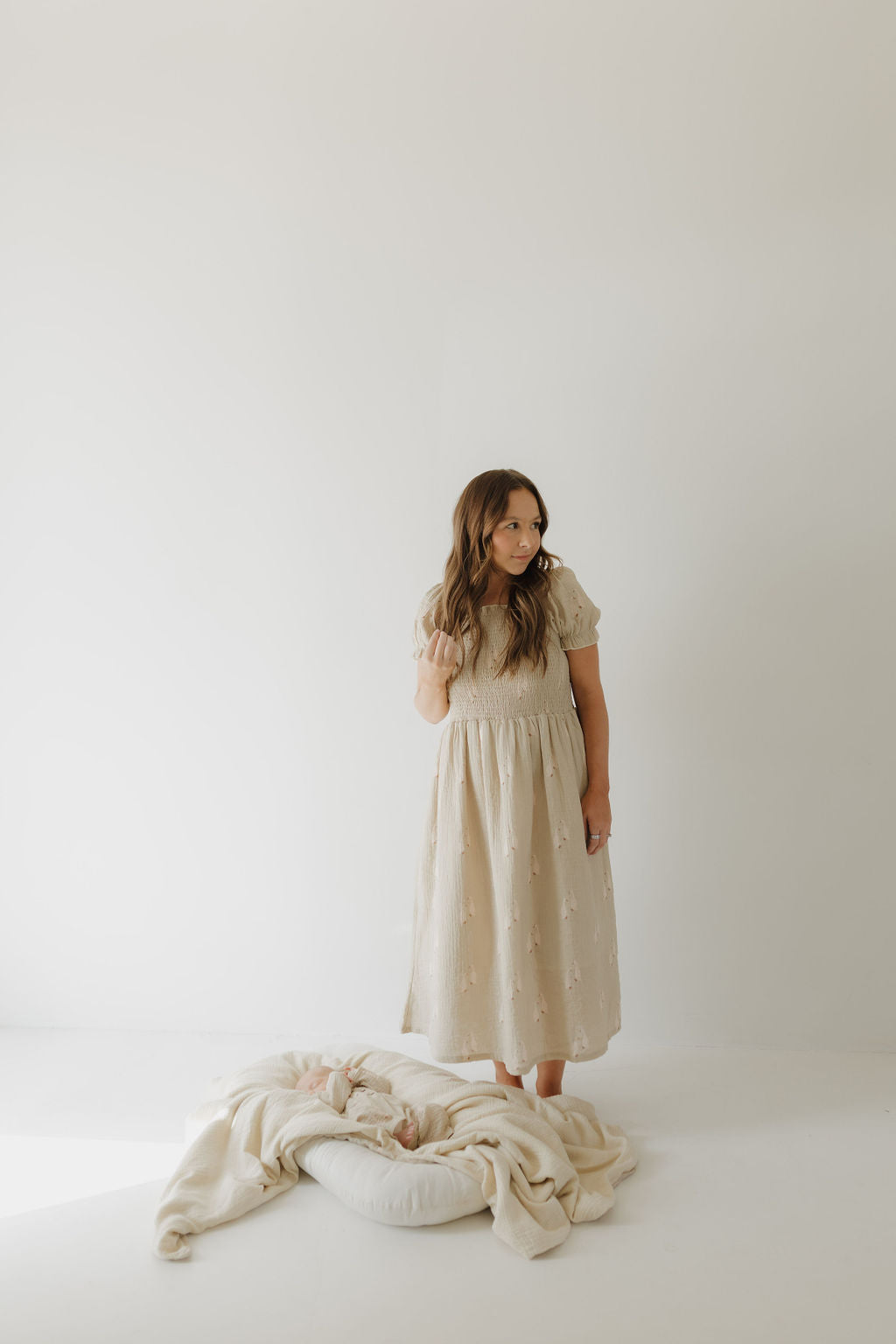 women's short-sleeve muslin dress // silly goose (comes in baby/child match)