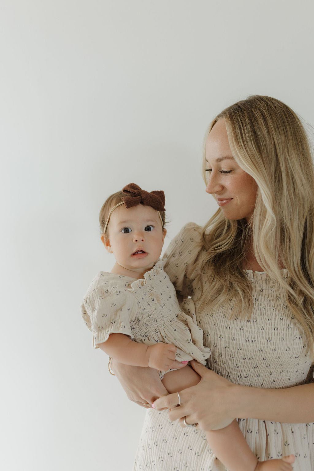 women's short-sleeve muslin dress // flora (comes in baby/child match)