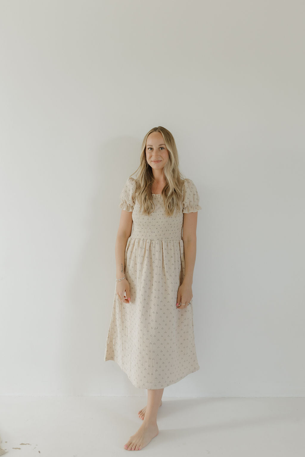 women's short-sleeve muslin dress // flora (comes in baby/child match)