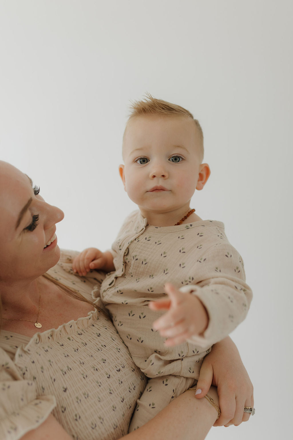 women's short-sleeve muslin dress // flora (comes in baby/child match)