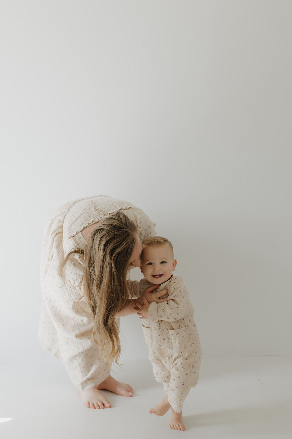 women's short-sleeve muslin dress // flora (comes in baby/child match)