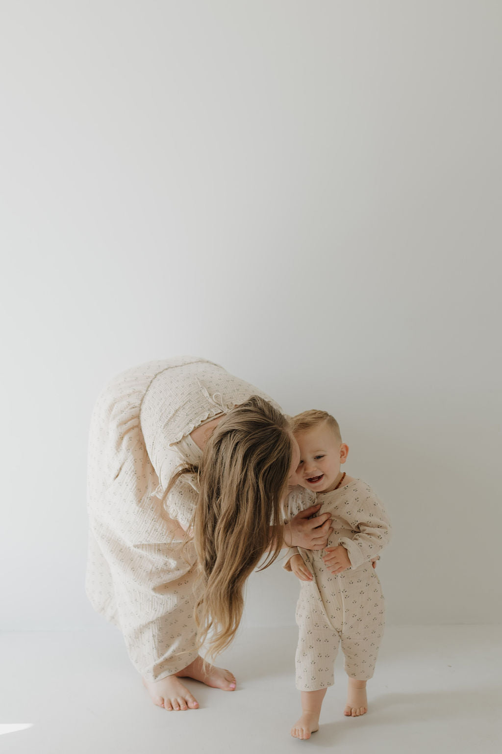 women's short-sleeve muslin dress // flora (comes in baby/child match)