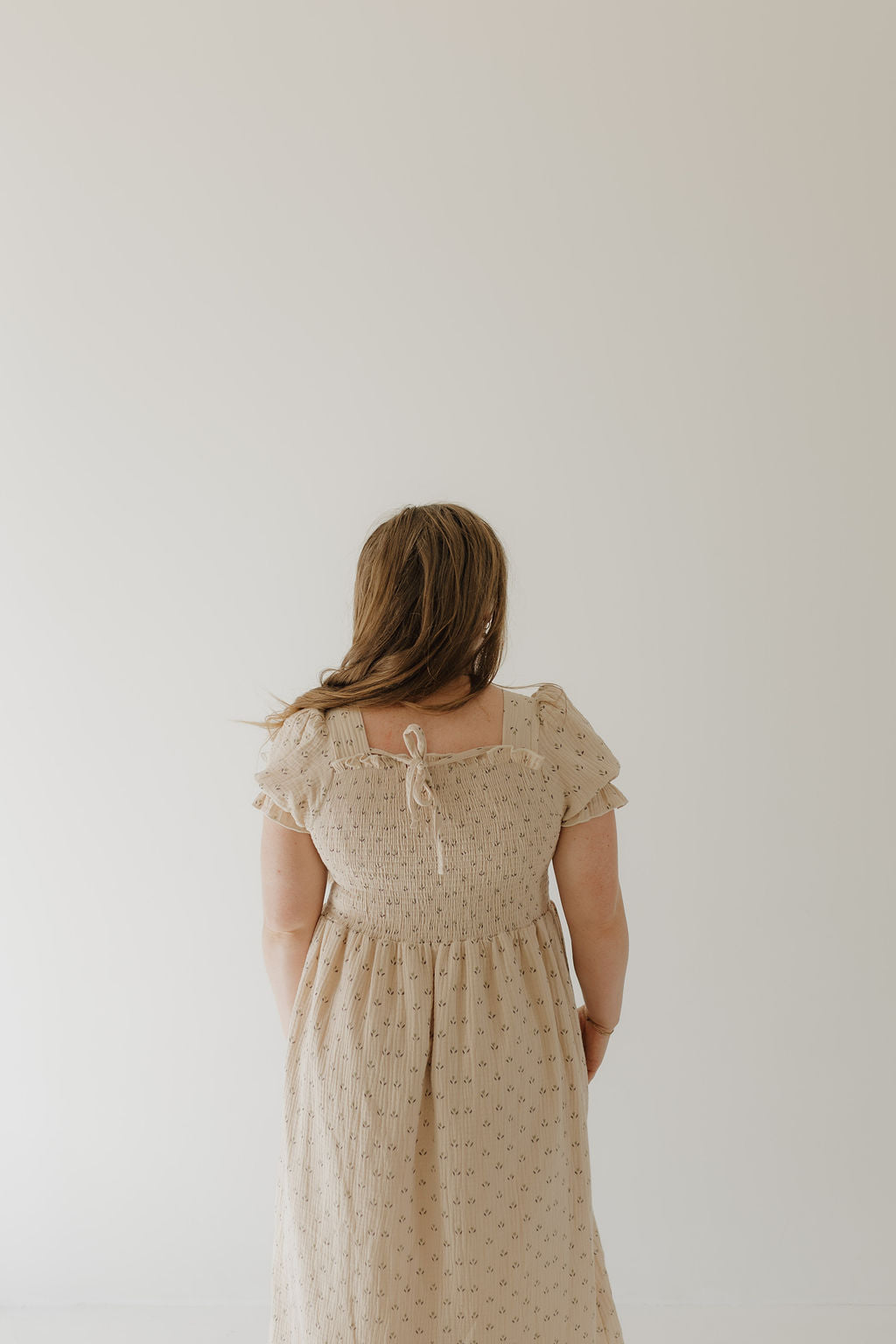 women's short-sleeve muslin dress // flora (comes in baby/child match)