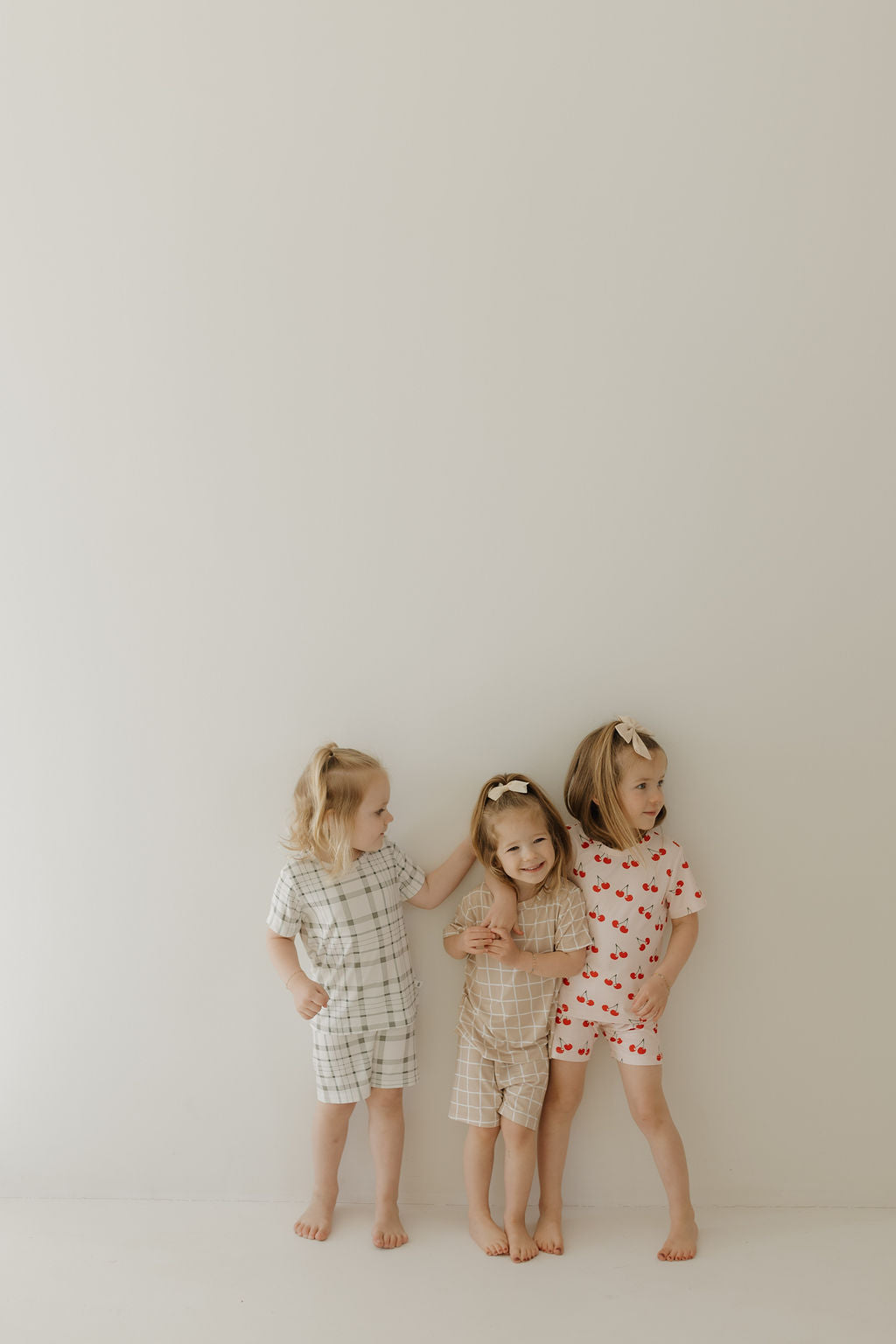 cherry orchard bamboo pajamas // SHORT SLEEVE TOP + SHORTS SET (sizing up to 10/12)