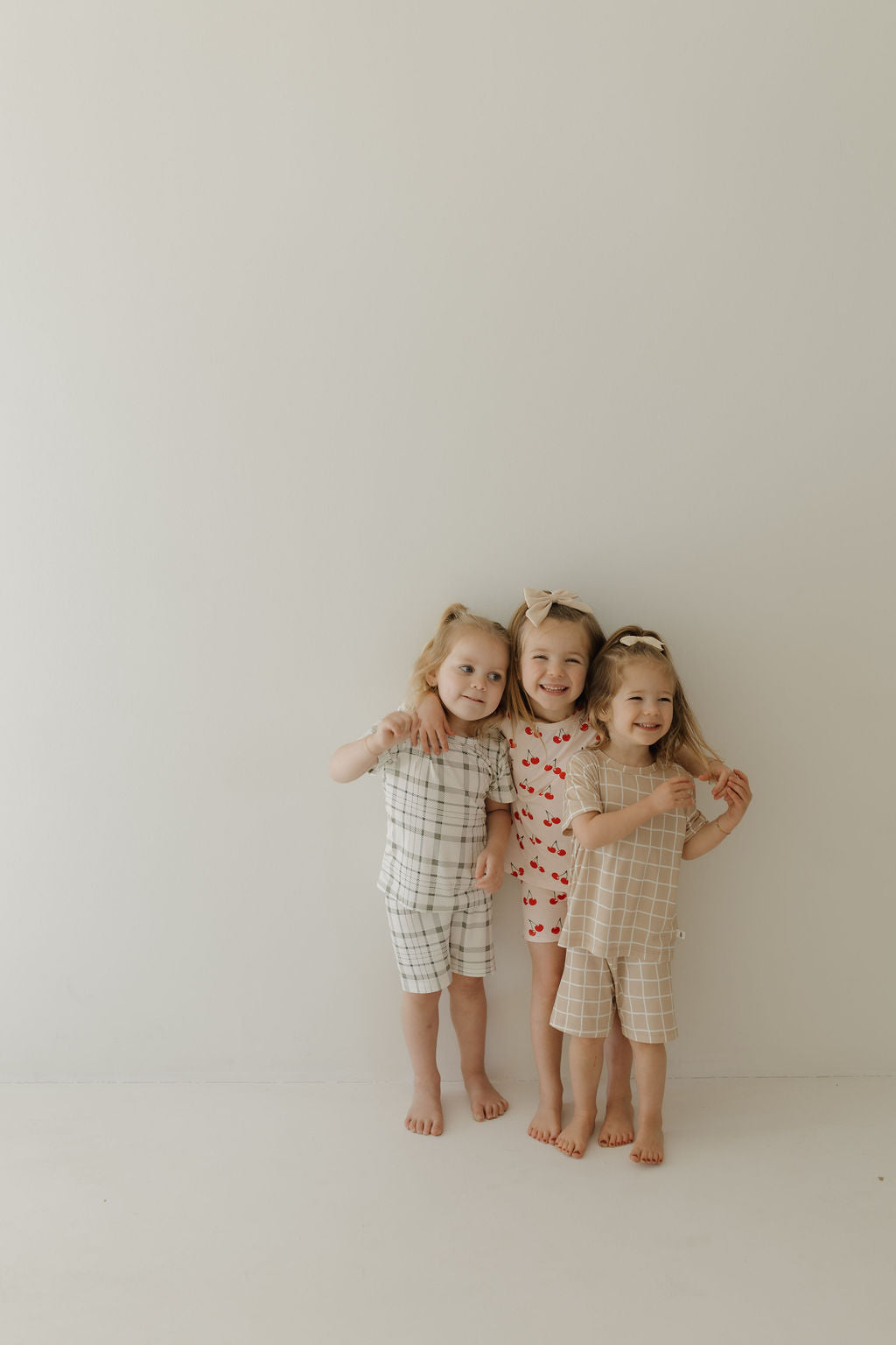 cherry orchard bamboo pajamas // SHORT SLEEVE TOP + SHORTS SET (sizing up to 10/12)