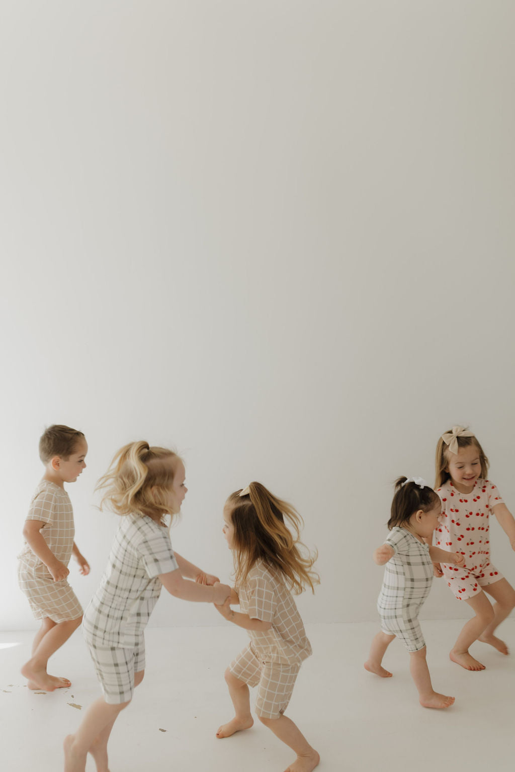 cherry orchard bamboo pajamas // SHORT SLEEVE TOP + SHORTS SET (sizing up to 10/12)