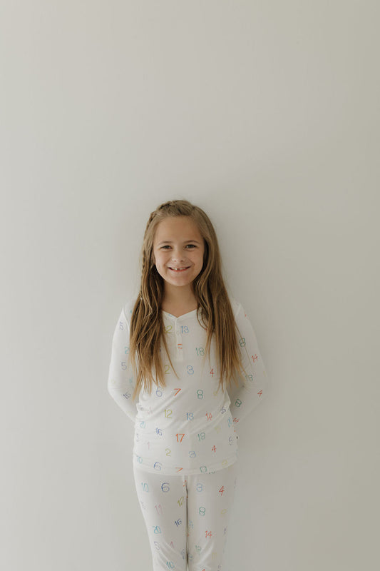autism awareness Charli Counts bamboo pajamas // LONG-SLEEVE TWO-PIECE SET (sizing up to 10/12)