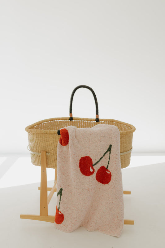 plush blanket // cherry orchard