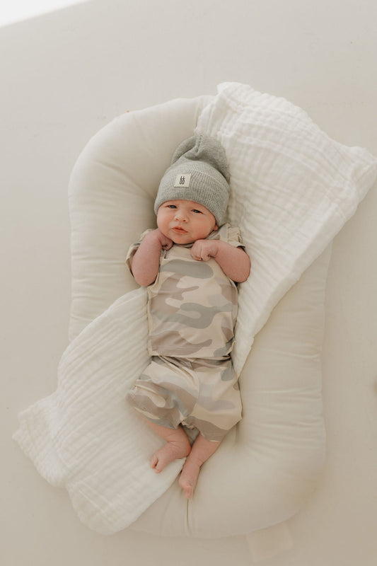 camo bamboo pajamas // SHORT-SLEEVE AND SHORTS SET (sizing up to 10/12)