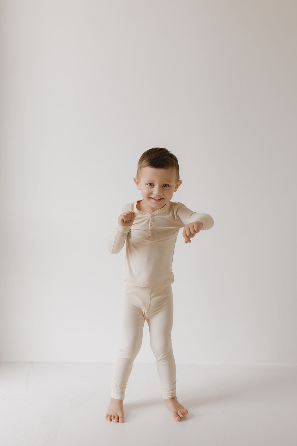 bone bamboo pajamas // LONG-SLEEVE TWO-PIECE SET (sizing up to 9 years)