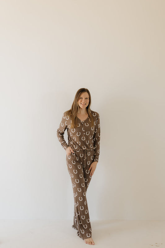 women's bamboo pajamas // giddy up