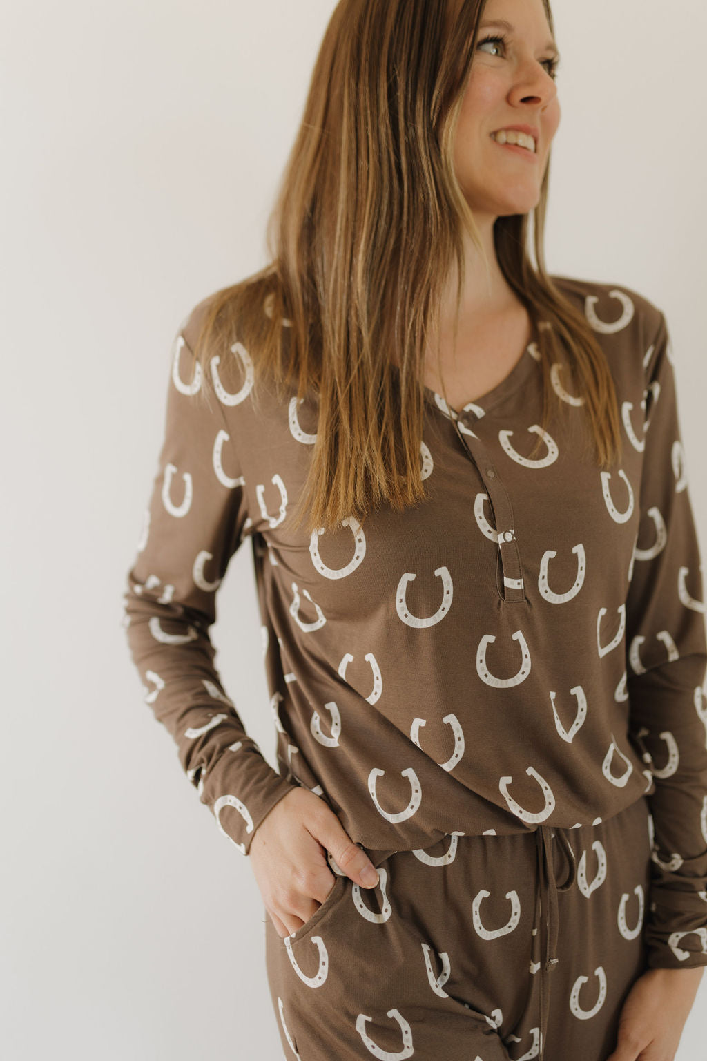 women's bamboo pajamas // giddy up
