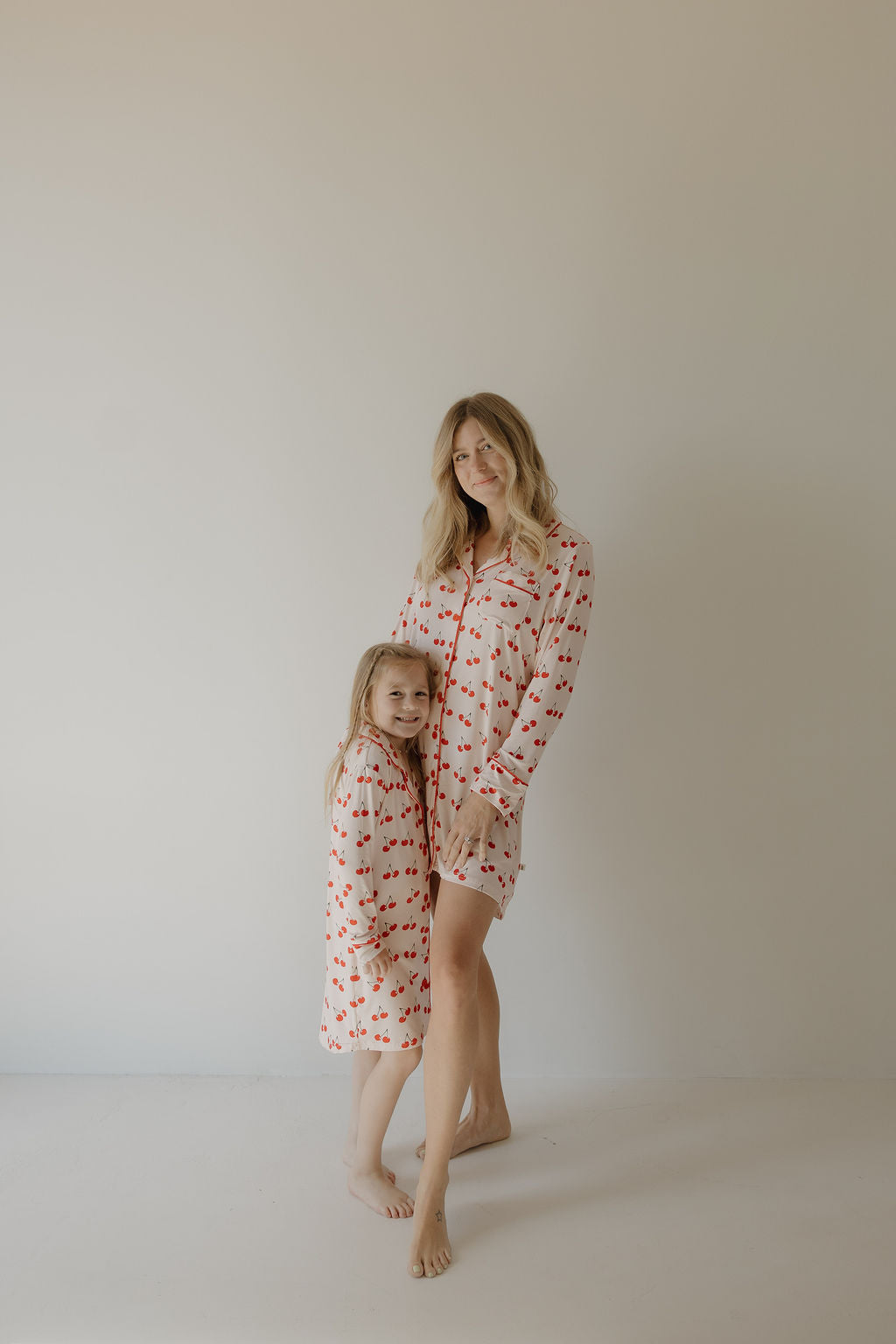 women’s bamboo night gown // cherry orchard