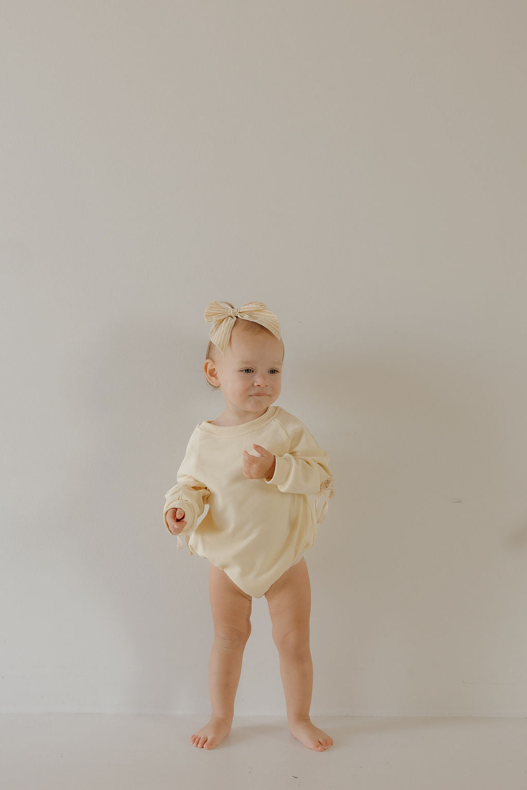 sweatshirt romper // buttercream bows (mama + me)