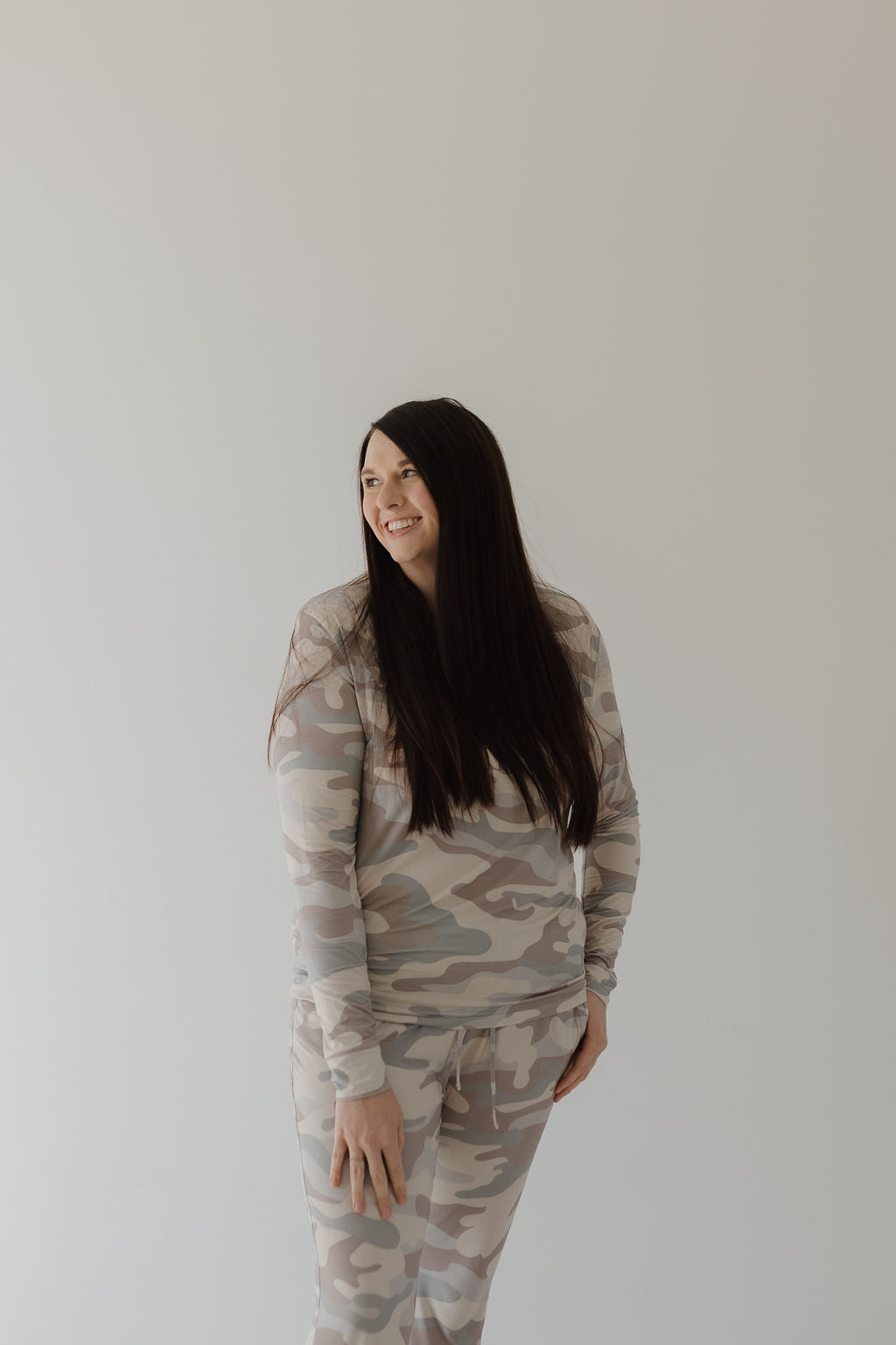 women's bamboo pajamas // camo