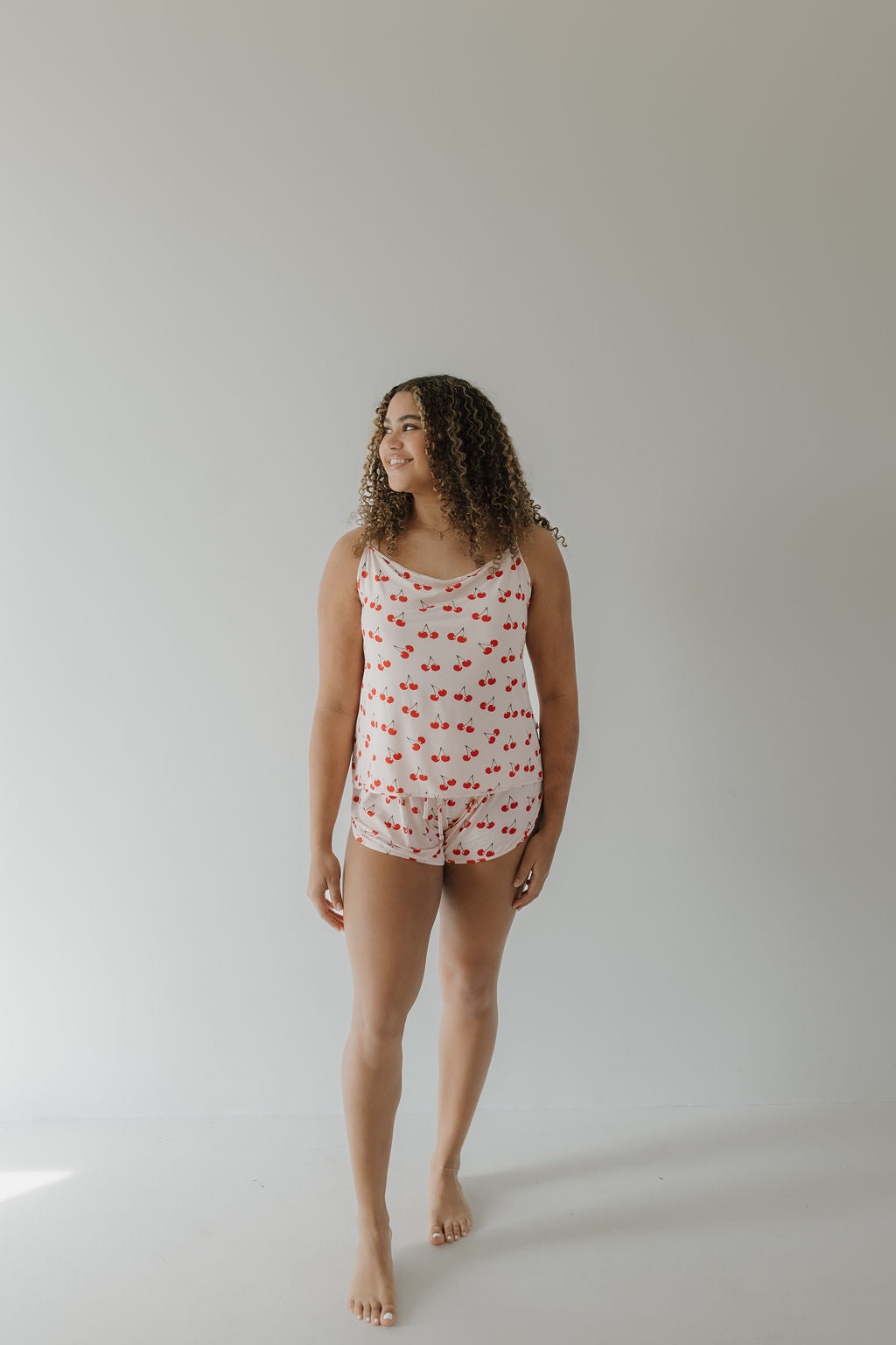 cami women's bamboo set // cherry orchard