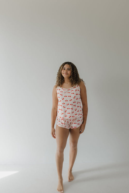 cami women's bamboo set // cherry orchard
