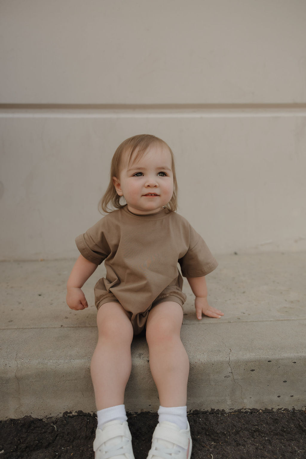 short sleeve romper // patina (mama + me)
