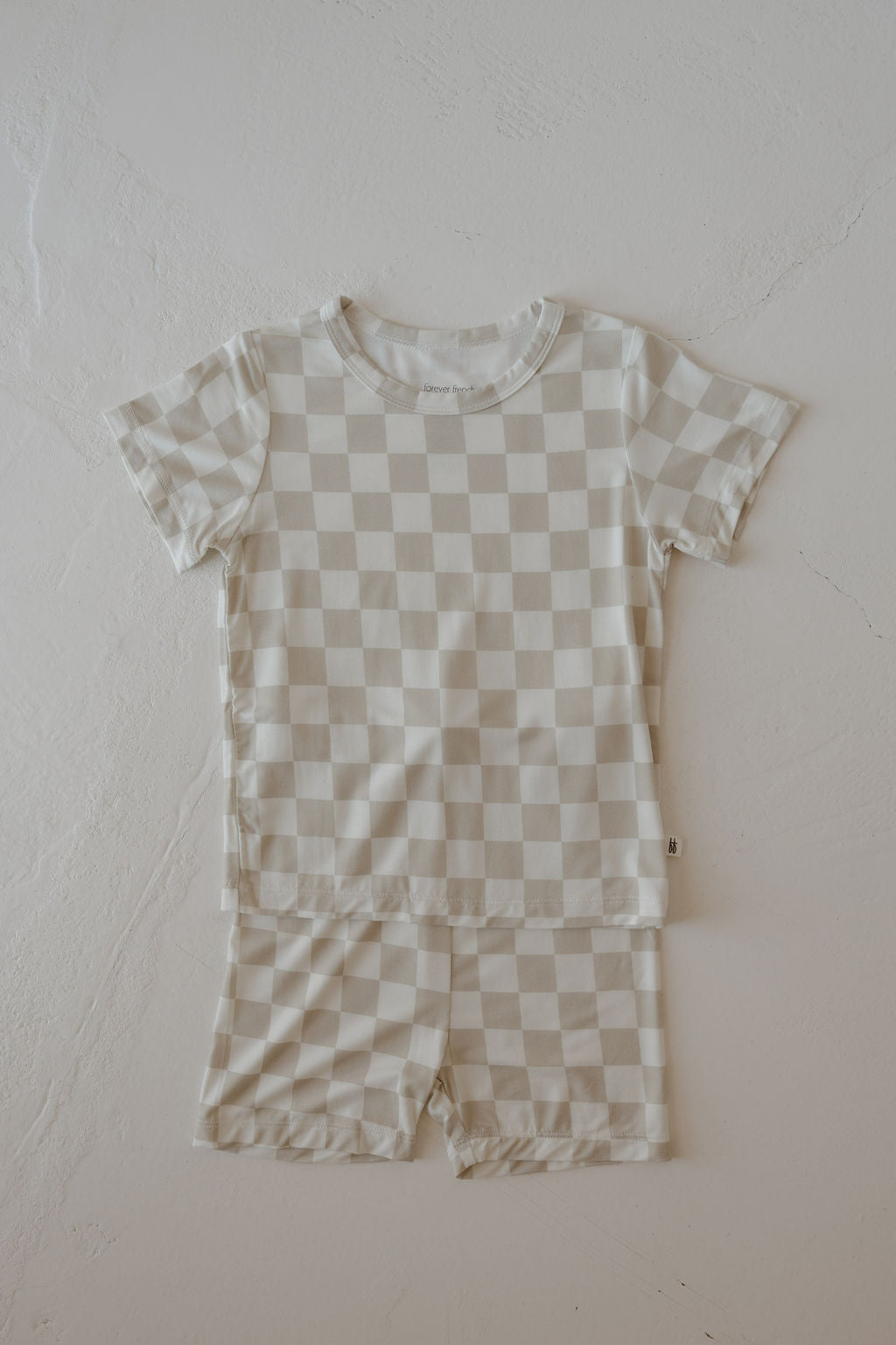 checkerboard bamboo pajamas // SHORTS SET (mama + me)