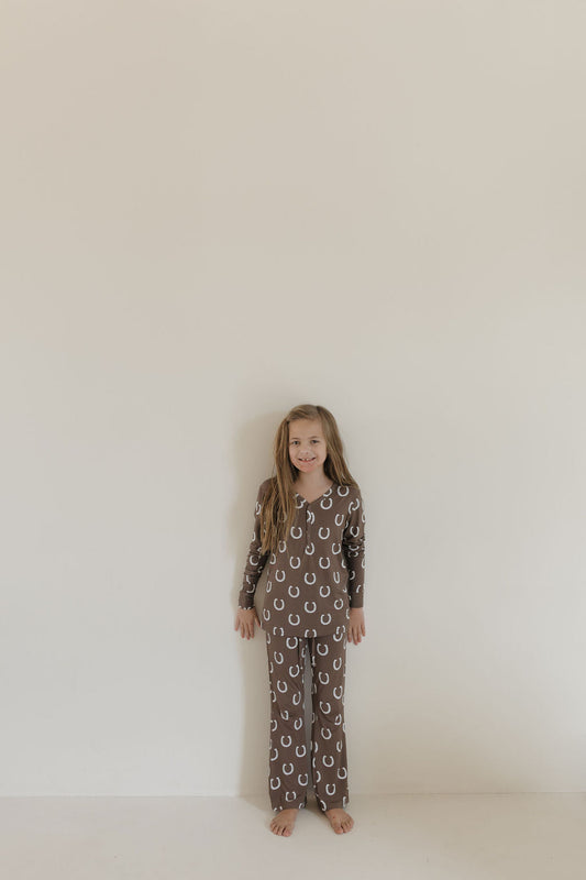 giddy up bamboo pajamas // youth flares