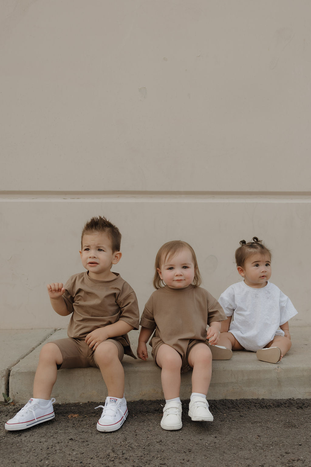 short sleeve romper // patina (mama + me)